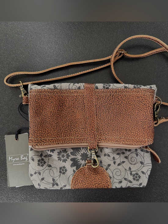 Myra Bag Handbags - NWT Myra Bag Gray Floral and Leather Crossbody bag